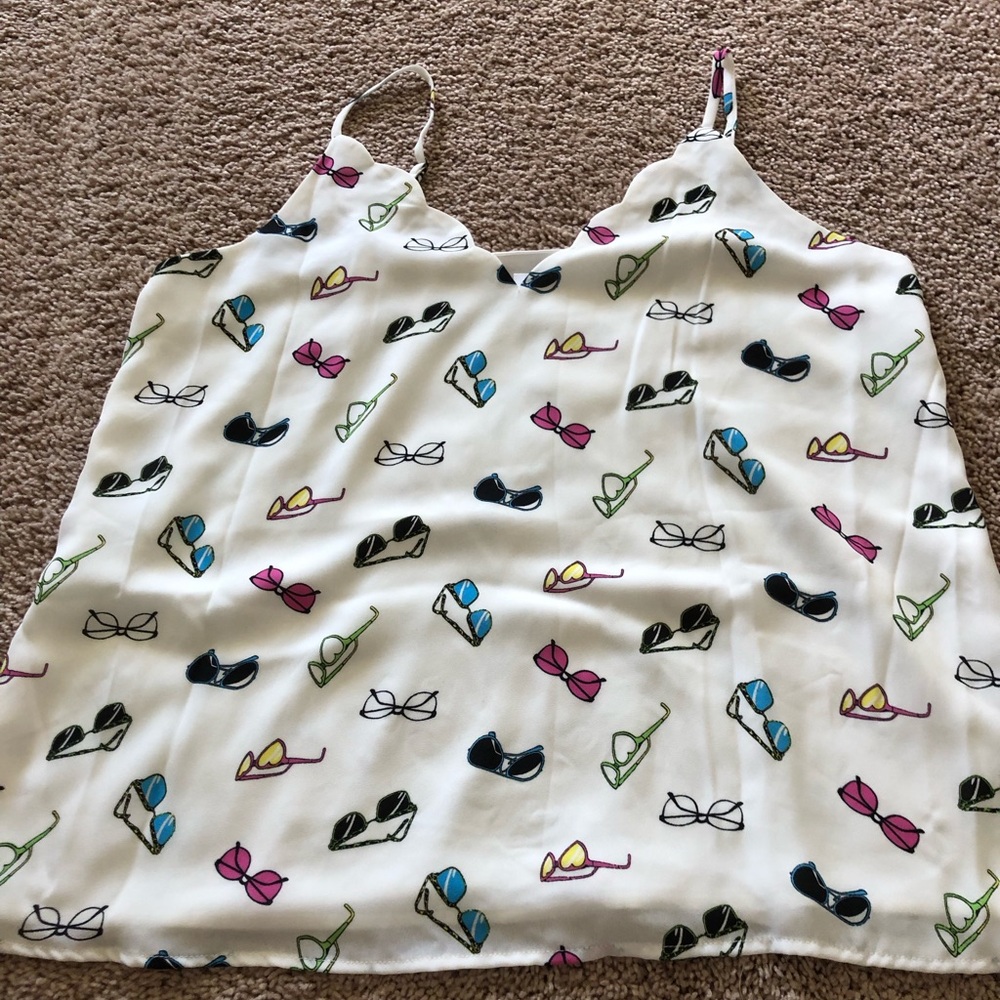Sunglasses Print dressy tank too